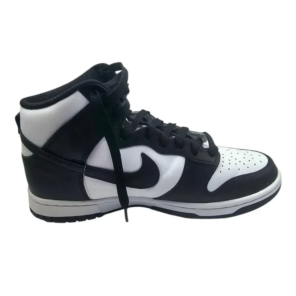 Nike Mens Panda Dunks Hi Retro Basketball Lifestyle Sneakers